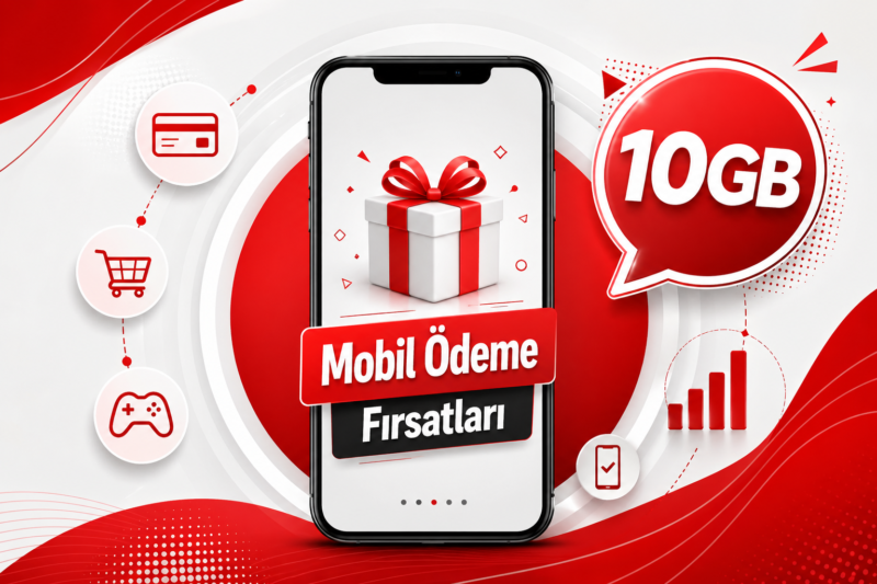 Vodafone Mobil Ödeme ile 10 GB’a Varan Hediye İnternet Fırsatı