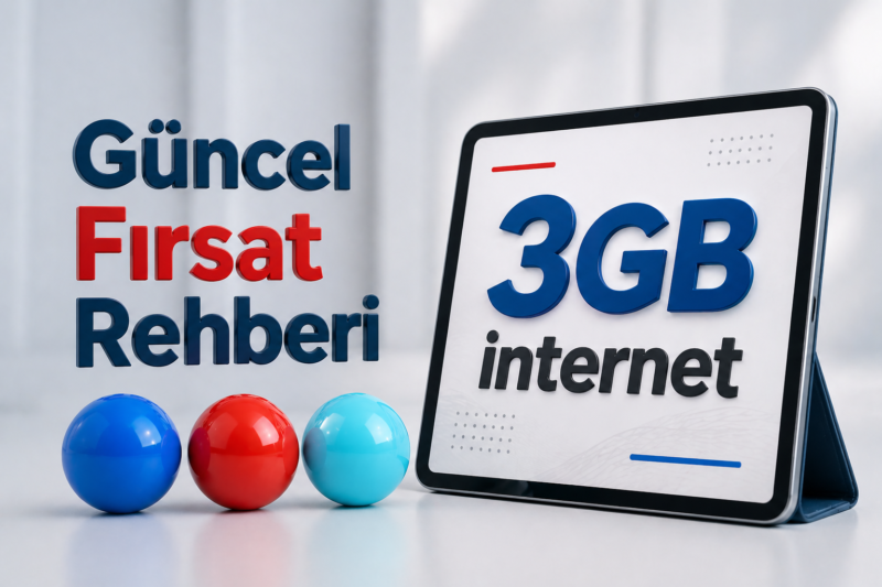 Operatörlerden Güncel Fırsatlar: 3 GB’a Varan Hediye İnternet Rehberi