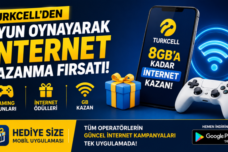 🎁 Turkcell Kullanıcılarına Oyun Oynayarak İnternet Kazanma Fırsatı!