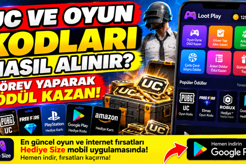 🎮 UC ve Oyun Kodları Nasıl Alınır? Görev Yaparak Ödül Kazanma Yöntemi