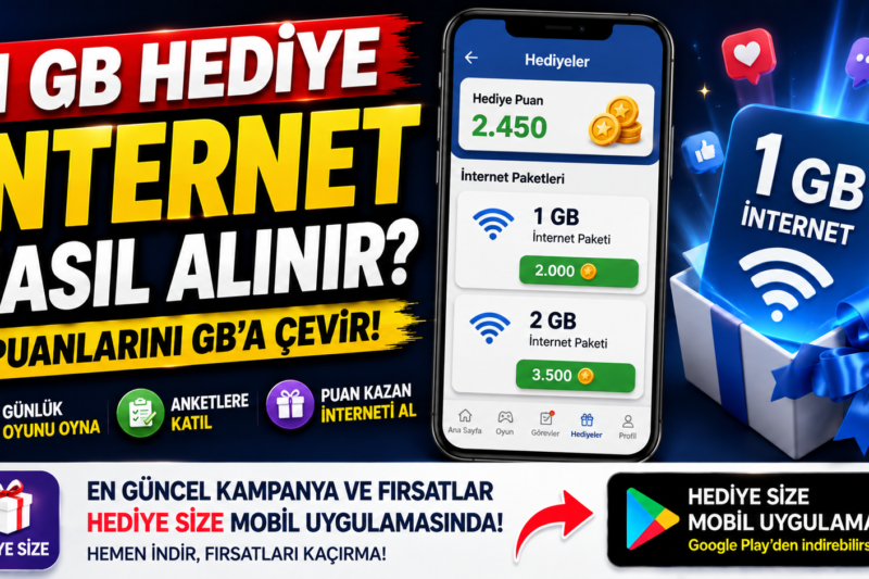 📱 1 GB İnternet Kazanma Yöntemi! Puanlarını GB’a Çevir