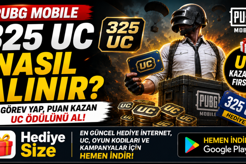 🎮 PUBG Mobile 325 UC Nasıl Alınır?  UC Ödülü!