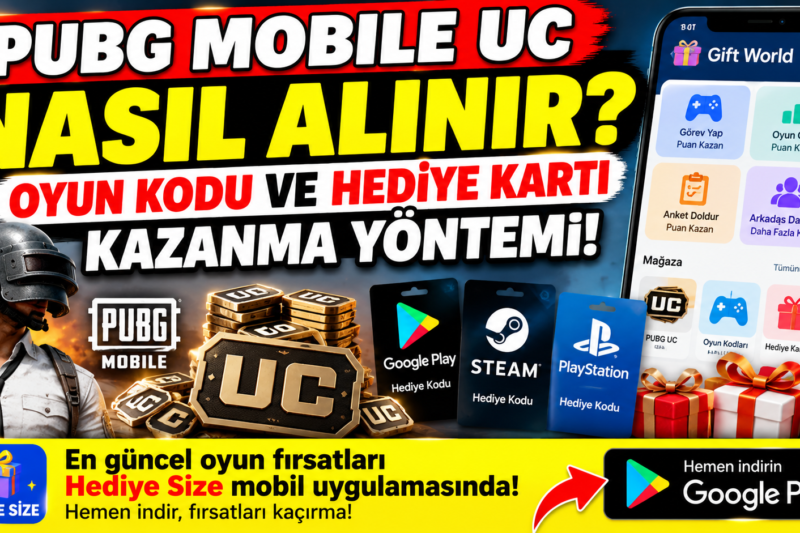 PUBG Mobile UC Nasıl Alınır? Oyun Kodları ve Hediye Kartı Kazanma Yöntemi