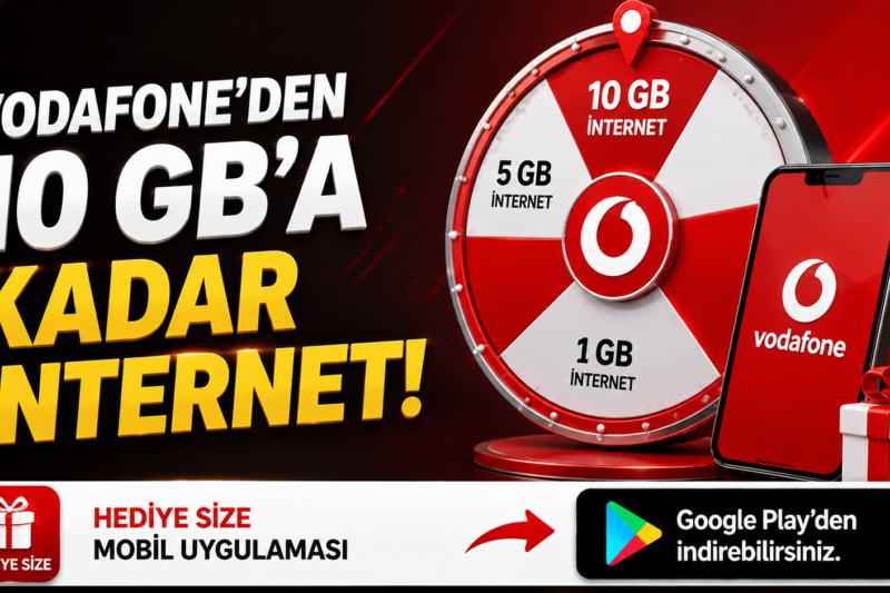 Vodafone Hediye Çarkı ile 10 GB’a Kadar İnternet Kazanma Fırsatı! 🎁📶