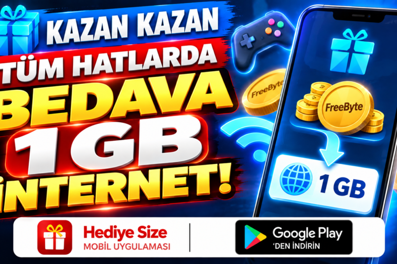 TÜM HATLARDA BEDAVA İNTERNET! FreeByte Biriktirerek 1 GB İnternet Kazanma 2026