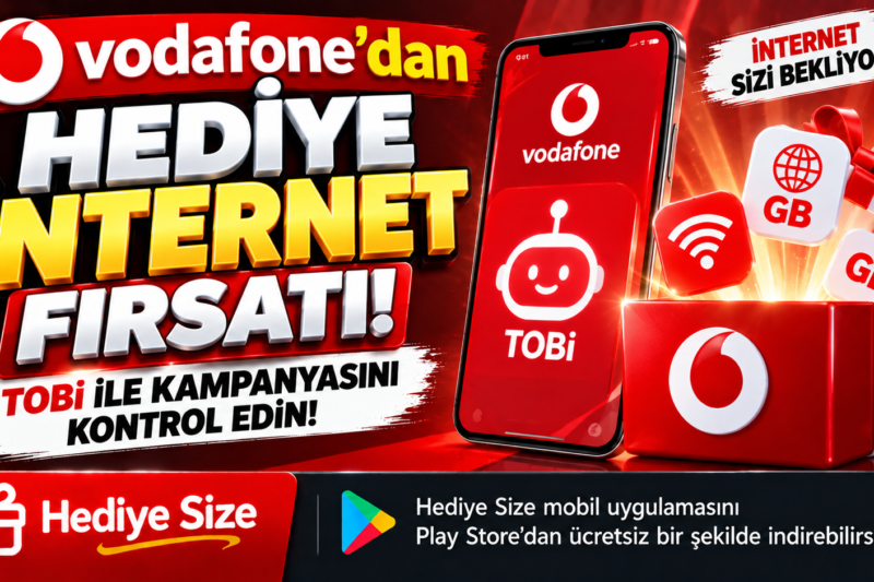 Vodafone’dan Hediye İnternet Fırsatı! TOBi Üzerinden GB Kampanyasını Kontrol Edin