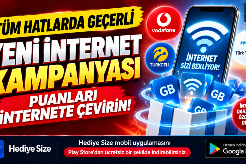 Tüm Hatlarda Geçerli Yeni İnternet Kampanyası: Puanları İnternete Çevirin!