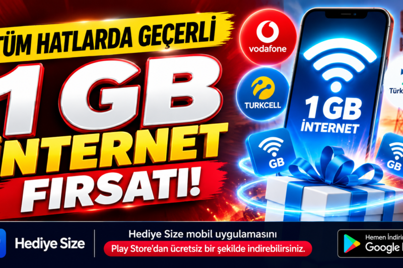Tüm Hatlarda Geçerli 1 GB İnternet Fırsatı!