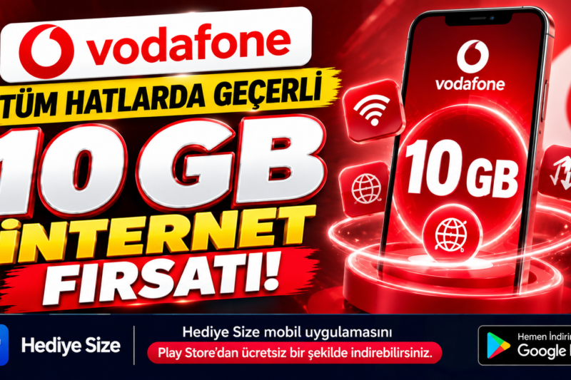 Tüm Vodafone Hatlarında Yeni 10 GB İnternet Fırsatı!