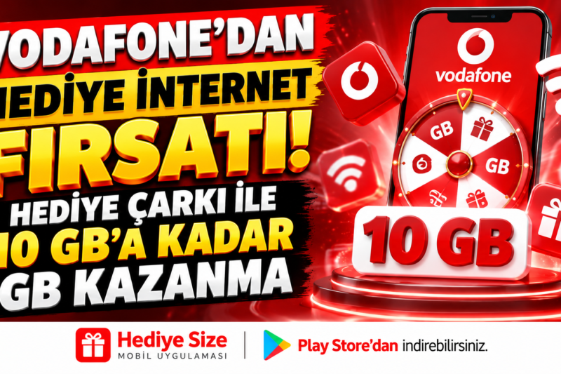 Vodafone’dan Hediye İnternet Fırsatı! Hediye Çarkı ile GB Nasıl Alınır?