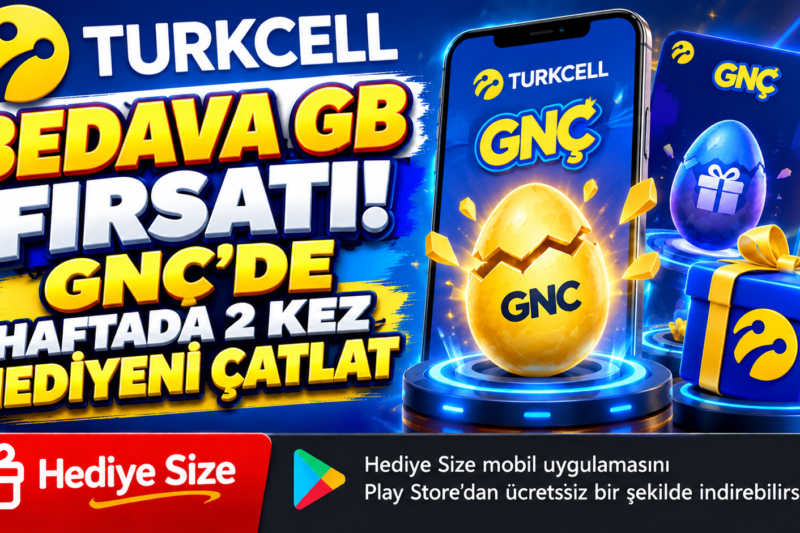 Turkcell’den Bedava GB Fırsatı! GNÇ’de Haftada 2 Kez Yumurtayı Çatlat, Hediyeni Kazan
