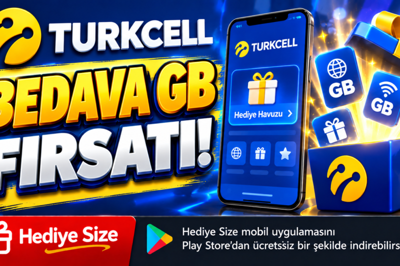 Turkcell’den Bedava GB Fırsatı! Hediye Havuzu’nu Kontrol Edin, Size Özel Hediyeyi Alın