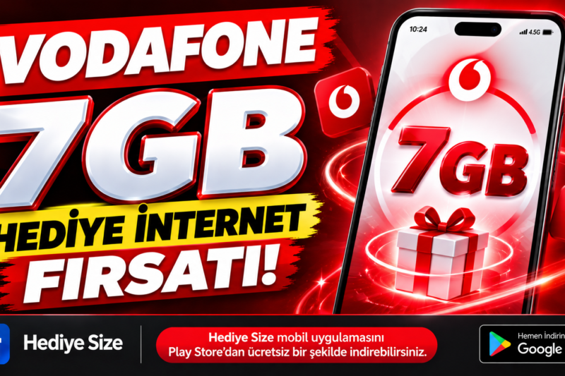 Vodafone 7 GB İnternet Kampanyası: Hediye İnternet Fırsatı Nasıl Alınır?