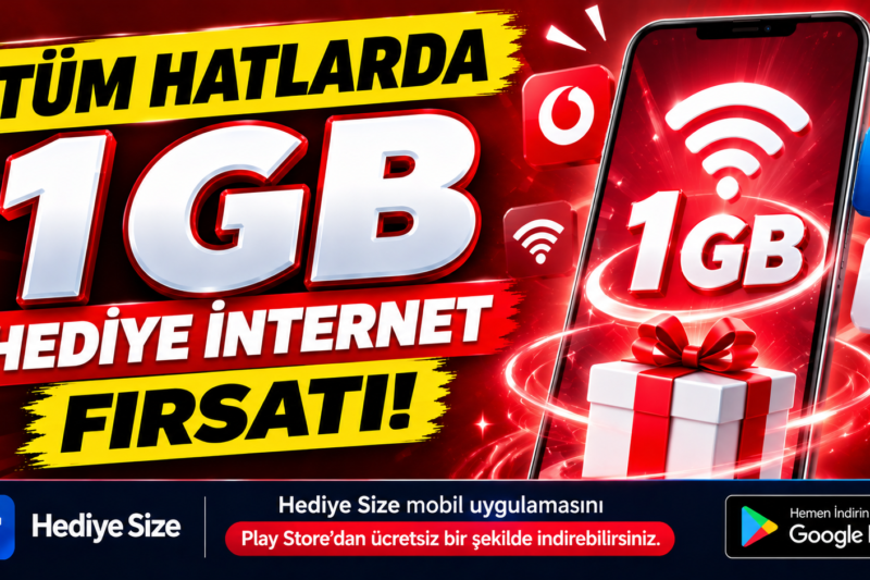 Tüm Hatlarda 1 GB Hediye İnternet Fırsatı!